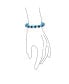 Turkish Translucent Aqua Blue Evil Eye Glass Bead Stretch Bracelet For Women Rondelle Crystal Spacers For Protection And Good Luck