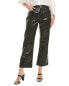 Frame Denim Le Jane Noir Leather Crop Jean Women's Black 28