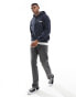 ONLY & SONS boxy fit hoodie with temple print in navy