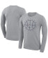 ფოტო #1 პროდუქტის Men's Gray Gonzaga Bulldogs Basketball Icon Legend Performance Long Sleeve T-shirt