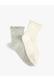 Фото #1 товара 2'li Soket Çorap Seti Fırfır Detaylı Çok Renkli