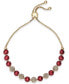 ფოტო #2 პროდუქტის Pavé & Imitation Pearl Slider Bracelet, Created for Macy's