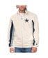 ფოტო #1 პროდუქტის Men's White Dallas Cowboys Vintage-like Rebound Full-Zip Track Jacket