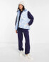 Adidas Originals 'animal abstract' reversible gilet in hazy blue zebra print Голубой, M - фото #4