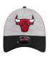 Фото #4 товара Men's Heather Gray/Black Chicago Bulls Active Digi-Tech Two-Tone 9FORTY Adjustable Hat