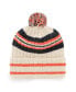 Фото #3 товара Men's Natural Detroit Tigers Home Patch Cuffed Knit Hat with Pom