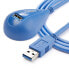 Фото #6 товара StarTech.com 5 ft Desktop SuperSpeed USB 3.0 Extension Cable - A to A M/F - 1.5 m - USB A - USB A - USB 3.2 Gen 1 (3.1 Gen 1) - 5000 Mbit/s - Blue