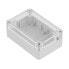 Kradex Z128JpH TM ABS-PC plastic case with brass sleeves IP65 - 105x70x40mm light gray-transparent