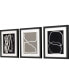 Naive Lines II Framed Art, Set of 3