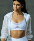 GOOD AMERICAN 278555 Women's The corset bra, sports bra, white, 4