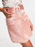 Фото #3 товара ASOS DESIGN satin utility mini skirt in pink