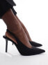 Stradivarius slingback heel in black