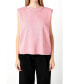 Women's Glitter Power Shoulder Knit Top