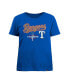 ფოტო #1 პროდუქტის Women's Royal Texas Rangers 2024 Gold Collection Wordmark T-Shirt