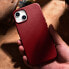Pokrowiec etui z naturalnej skóry do iPhone 14 Plus MagSafe Case Leather czerwony