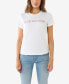 Фото #1 товара Women's Short Sleeve Ombre Crystal Arch Logo T-shirt