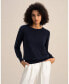 ფოტო #1 პროდუქტის Women's Cashmere Super Soft Crewneck Sweater