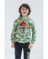 Boys Dinosaur Jurassic Park T-Rex Fleece Pullover Hoodie and Pants Outfit Set to