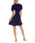 Фото #2 товара Taylor Stretch Velvet Mini Dress Women's Blue 2