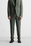 TEXTURED SUIT TROUSERS