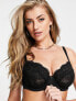 Ann Summers Fuller Bust Sexy Lace non padded plunge bra in black