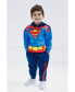 Boys Justice League Superman Batman Fleece Pullover Hoodie and Pants Outfit Set to