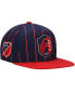 Бейсболка Mitchell & Ness голубая St. Louis City SC Team Pin Snapback - фото #2