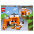 LEGO 21178 Minecraft Die Zuflucht des Fuchses, Spielzeughaus bauen, Kinder ab 8 Jahren, Set mit Zombie-Minifiguren, Tiere