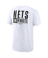 Фото #5 товара Men's White Brooklyn Nets 2022 Nba Playoffs Dunk T-shirt