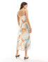 Vila cowl neck cami maxi dress in abstract dream print