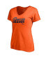 Фото #3 товара Women's Orange Denver Broncos ReUnited In Orange V-Neck T-shirt