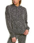 Фото #1 товара Skull Cashmere Berlyn Cashmere-Blend Leopard Hoodie Women's Grey Xs