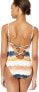 Фото #3 товара Lucky Brand Women's 172061 Tie Front One Piece Swimsuit Size S