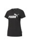 Ess Logo Tee Siyah Kadın T-shirt 101085582
