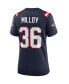 Women's Lawyer Milloy Navy New England Patriots Game Retired Player Jersey