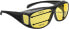 Фото #5 товара Wedo 27147099 Night Vision Glasses for Drivers, Tinted Polarised Lenses, ISO Standard, Case and Instructions (cannot guarantee instructions are in English) Black/Yellow