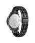 ფოტო #3 პროდუქტის Men's Lineman Three Hand Quartz Black Stainless Steel 45MM