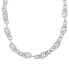 Фото #1 товара Macy's cubic Zirconia Chain Link Necklace 18" in Fine Silver Plate