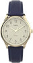 Фото #1 товара Timex Ladies Easy Reader Leather Yellow Gold Plated Watch - TW2V36200 NEW