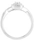 ფოტო #3 პროდუქტის Diamond Promise Ring (1/5 ct. t.w.) in Sterling Silver
