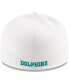 Фото #3 товара Men's White Miami Dolphins Historic Omaha Low Profile 59FIFTY Fitted Hat