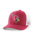 Фото #1 товара Men's Cardinal and White Arizona Cardinals Trophy Trucker Flex Hat