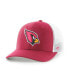 Men's Cardinal and White Arizona Cardinals Trophy Trucker Flex Hat Cardinal, White, M/L - фото #1