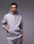 Фото #1 товара Topman classic hood in grey marl