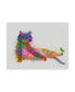 Фото #1 товара Fab Funky Cat Rainbow Splash 10 Canvas Art - 15.5" x 21"