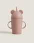 Фото #2 товара Children's silicone mouse tumbler with straw