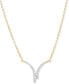 Фото #1 товара Macy's diamond Fancy Collar Necklace (1/5 ct. t.w.)