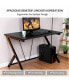 Фото #3 товара Home Office Modern Ergonomic Study Computer Desk for Small Space