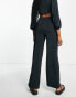 Фото #4 товара Miss Selfridge slinky wide leg trouser in black co ord