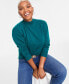 Women's Mock Neck Jersey Sweater, Created for Macy's